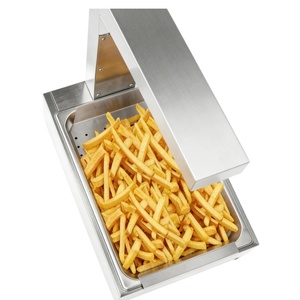 Chauffe-frites commercial électrique en acier inoxydable, équipement de cuisine, station de chauffe-pommes de terre de comptoir - Product Image 6