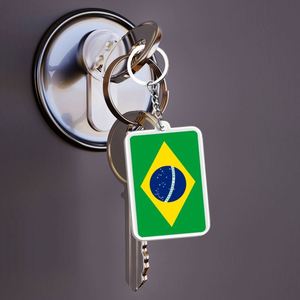 Llavero Personalizado al por Mayor de Brasil, Impresión UV de Doble Cara en Acrílico, Acabado Exquisito - Product Image 4
