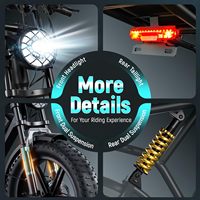Vélo électrique tout-terrain 2026 R002 Plus avec pneus larges 20 pouces, batterie 48V 25A, moteur 250W, stock UE