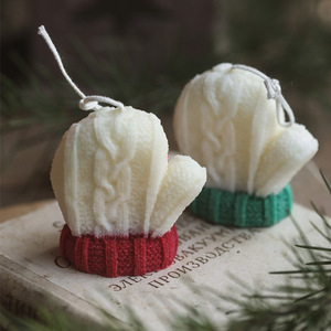 Handmade Modern Christmas Plush Wool Gloves with Aromatherapy Soy Wax <b>Candle</b> for Stall Activities & Birthday Gifts - Product Image 5