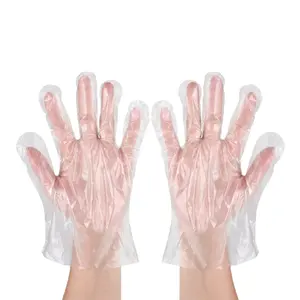 Sarung tangan polylene sekali pakai untuk pembersihan harian dapur hidangan makanan