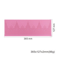 Neuankömmling Crown Castle Fondant Silikon Abdruck matte Form Fondant Spitzen matte Kuchen Dekoration Back zubehör