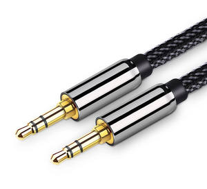 <span class=keywords><strong>Cable</strong></span> <span class=keywords><strong>Auxiliar</strong></span> de Audio de Alta Fidelidad, Adaptador de Entrada <span class=keywords><strong>Auxiliar</strong></span> Macho a Macho, <span class=keywords><strong>Cable</strong></span> <span class=keywords><strong>Auxiliar</strong></span> Trenzado de Nailon de 3.5 mm - Product Image 1