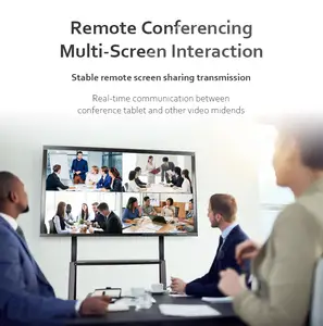 All-in-One-Whiteboard für interaktive 10-Punkt-Touchscreen-Smartboards in Klassen zimmern für verbesserte Zusammenarbeit