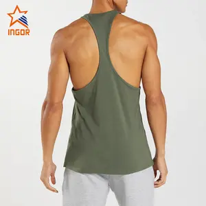 Unisex Cotton Sleeveless Gym Shirt Men Workout Tank Top Gym Stringer
