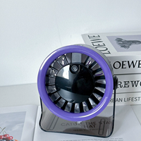 Neues Design 2-in-1 Verstellbarer Tisch-Mini-Ventilator USB Aufladbarer Wandventilator mit LED-Anzeige Tragbarer Persönlicher Tischventilator