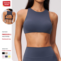 Article populaire : Brassière de sport à dos ouvert avec coussinets, en Nylon Spandex, style débardeur, pour Pilates, Tennis et entraînement sportif toutes saisons