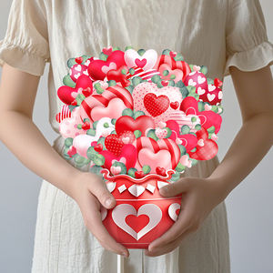 Paper <strong>Card</strong> for Her <strong>Wife</strong> Couple Birthday Anniversary <strong>Valentines</strong> Day Pop up Anniversary <strong>Card</strong> 3D Love Flower Hearts Wedding <strong>Card</strong> - Product Image 5