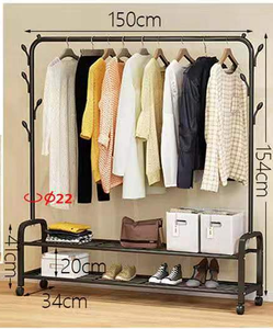 Wholesale New Design Clothes <strong>Rack</strong> <strong>Coat</strong> Hanger Stand Stainless Steel Clothes Drying <strong>Rack</strong> Bag Shoes Storage Hat Hanging <strong>Shelf</strong> - Product Image 6