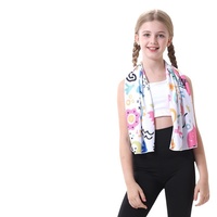 Serviette de sport rafraîchissante pour enfants – Absorbante, séchage rapide, protection solaire, respirante, châle portable pour usage extérieur