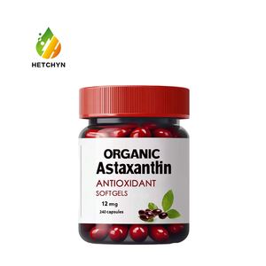OEM/ODM Venta al por mayor Premium + 12mg <span class=keywords><strong>Astaxanthin</strong></span> Softgels Suplementos de salud <span class=keywords><strong>natural</strong></span> para hombres Mujeres Envase de plástico Embalaje de tambor - Product Image 1