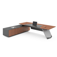 Bureau de direction en bois, mobilier de bureau modulaire, nouveau design moderne, en bois d'érable massif, blanc, ensemble de bureau convertible avec chaise