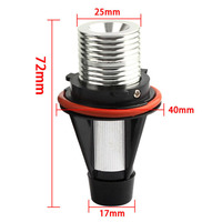 Canbus LED Angel Eyes Halo Ring Lamp phare sans erreur pour E87 E39 M5 E60 E61 E63 E64 M6 E65 E66 E83 X3 E53 X5