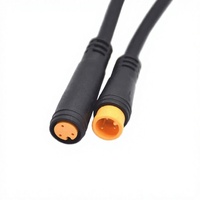 Câble d'extension de connecteur d'alimentation pour vélo électrique M8, conducteur en cuivre, connecteur Juliet 3 broches mâle-femelle, étanche, fil LED