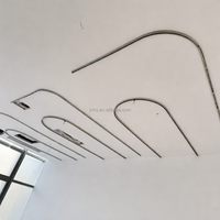 Rail de rideau d'hôpital, rail de support de perfusion médical, rail de rideau en aluminium à fixation au plafond pour salle de patients, forme personnalisable