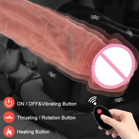 Vente en gros de vibrateurs en silicone de haute qualité à télécommande, vibrateur réaliste de grande taille, vibrateur réaliste