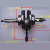 Accessoires pour CD 110 FORZA JH110 Motocyclettes Monocylindres Vilebrequin de Haute Qualité Mécanisme de Manivelle