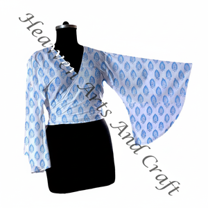 Vêtements de plage haut de bikini en coton-Boho Fashion Tietop-haut de bikini indien à nouer-hippie mode réversible haut à nouer Bikini - Product Image 1