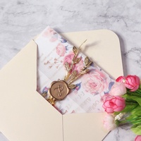 Offre Spéciale 2026 – Invitations de Mariage de Luxe – Cartes d'Invitation en Papier Vélin Imprimé Couleur Floral