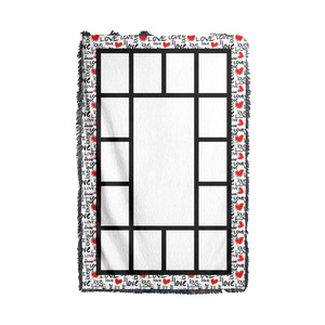 Sublimación en blanco a cuadros patrón suave sofá franela manta Transferencia de Calor sala de estar dormitorio aire acondicionado cubierta Manta - Product Image 6