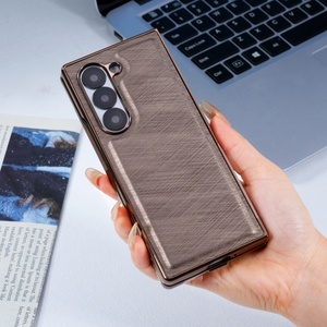 เคสโทรศัพท์หนัง PU แบบกำหนดเองสำหรับ Samsung Fold 8 3 4 5 6 7 W26 พร้อมฟิล์มกันรอยหน้าจอ กรอบชุบป้องกันแรงกระแทก ฝาหลังกันกระแทก - Product Image 6