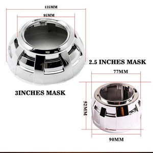 Auto Lighting Aftermarket Automotive <b>Light</b> Parts <b>LED</b> Angel Eye Daytime Running <b>Light</b> 80mm 95mm for 2.5 3 Inch Xenon Lens Kits - Product Image 5