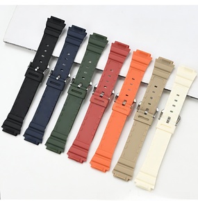 Bracelet de montre en caoutchouc pour modèles G-SHOCK à boîtier carré AE-1200/1300/W-216H/SGW-400, avec bracelets de 18 mm - Product Image 2