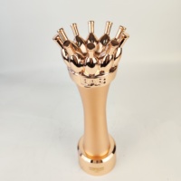 Médailles sportives personnalisées en forme d'avion 3D rose, trophées de qualité, plaques de récompense pour le bowling, médailles sportives en acrylique personnalisées