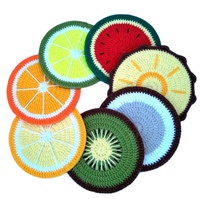 Gebreide Beach Party Decor Handgemaakte Gehaakte Vruchten Coaster