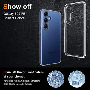 Étui de téléphone souple en TPU flexible avec protection intégrale transparente de 1,5 mm pour Samsung Galaxy S25/S25+/S25 Ultra - Product Image 5