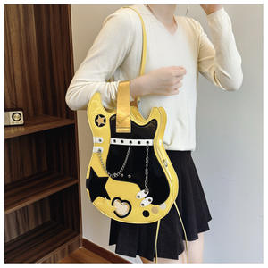 Neuankömmling Kreative Lustige Persönlichkeit Simulation Violine Orgel Gitarre Pu Messenger Bag Damen Leder Mode Rucksack Geldbörse - Product Image 3