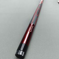 Queue de billard en fibre de carbone, personnalisée en usine, de haute qualité, en fibre de verre, avec poignée en cuir, queue de billard 1/2 en deux parties