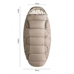 Sac de couchage en polyester pour adulte, personnalisé, pour le camping en plein air par temps froid, échantillon gratuit - Product Image 6