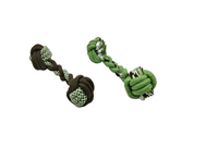 Jouet à mâcher en corde pour chiens, en coton et polyester épaissis, de luxe, fait main, pour usage intérieur et extérieur, taille S