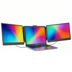 Moniteur portable triple S2 1080P USB C, écran portable triple, écran étendu pour <span class=keywords><strong>ordinateur</strong></span> portable IPS 14 pouces - Product Image 1