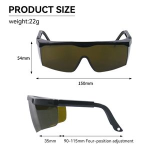 レーザーメガネ保護10600nm CO2認定アイプロテクトメガネYAG KTP RUDYダイオードIPLメガネND-YAGレーザー安全ゴーグル - Product Image 5