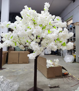 ต้นเชอร์รี่ประดิษฐ์จากผ้าไหมสำหรับตกแต่งงานแต่งงาน ต้นเชอร์รี่สีขาวสำหรับตกแต่งโต๊ะงานแต่งงาน - Product Image 5