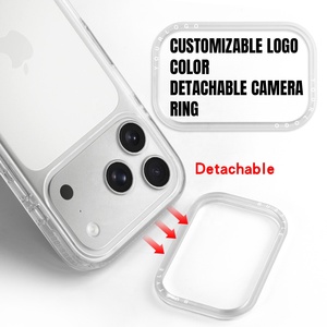 Custom Printing Clear Phone Case for <strong>iPhone</strong> 17 Pro Max 16 15 14 <strong>13</strong> Eco-Friendly Recyclable PC Materials Transparent Camera Ring - Product Image 2