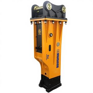 Brise-roche hydraulique SOOSAN SB70, type boîte, marteau à burin de 135 mm avec conduites d'huile pour excavatrices de 16 à 21 tonnes, démolition routière - Product Image 1