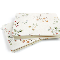 Couverture en tissu, design personnalisé avec motifs de fleurs, pour journal, portable