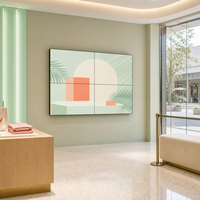Écran vidéo mural LCD IPS de 46 pouces, cadre de 1,8 mm, luminosité élevée de 700 nits, avec garantie de 2 ans pour les centres commerciaux et les magasins de détail