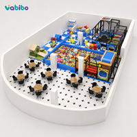 Equipo de Juegos Interior Comercial Personalizado con Piscina de Pelotas, Tobogán y Área de Juegos Suave para Niños Pequeños en Centros de Juego Infantiles