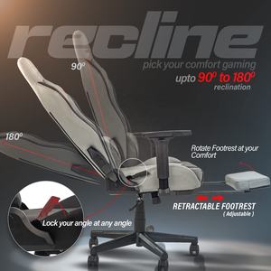 Cómoda chaise All Round Black Diamond <span class=keywords><strong>Drogo</strong></span> Viper Gamer Silla reclinable completa multifuncional Silla para juegos con reposapiés - Product Image 6