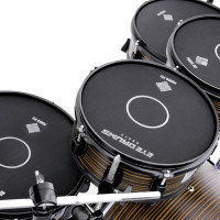 Kit de Batterie Électronique Professionnel EYE E4 Plus, Instrument de Percussion, Pad de Tambour Musical avec Chambre en Aluminium, Ensemble Complet