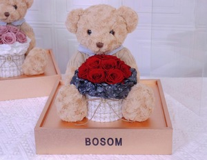 Urso de pelucia osos de peluche osos de peluches gigantes ours en peluche grand ours en peluche rose préservée - Product Image 6
