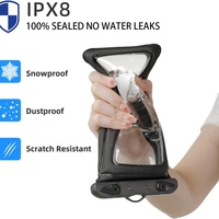 Étui de téléphone portable universel en PVC lumineux, étanche, antichoc et anti-poussière pour 8 Plus 6 pouces, design sportif, utilisation en extérieur