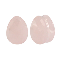 La nouvelle liste acrylique de bouchon de Tunnel d'oreille de Vagin dissolvant de Vagin spirale de fleur de cire boucle d'oreille de Style d'or Piercing de pierre de Stile