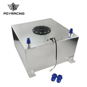 PQYRACING Tanque de combustible universal de aluminio de 40L con cable de sensor para autos modificados TK21 - Product Image 1