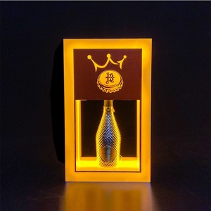 Porte-<span class=keywords><strong>Bouteille</strong></span> LED Rechargeable Lumière Jaune Lumineux <span class=keywords><strong>Champagne</strong></span> Affichage Alphabet Présentateur de Vin Design Unique Décorations de Fête - Product Image 1