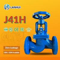 Vanne à soupape à soufflet WJ41H-16Q en fonte ductile PN16 à brides, homologuée DIN CE UL FM, garantie 2 ans, DN15-DN300, directement de l'usine